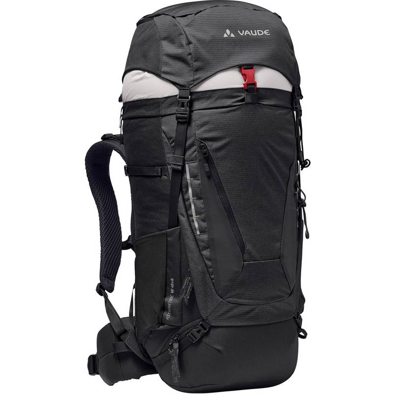 VAUDE Asymmetric 42+8, black Trekkingrucksack