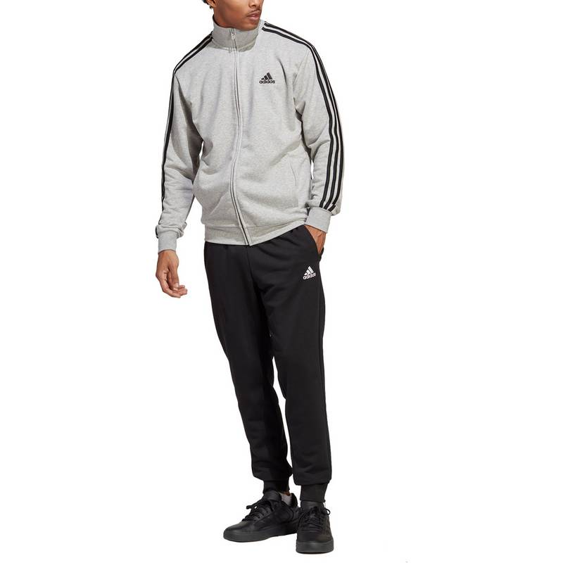 adidas BASIC 3-STREIFEN FRENCH TERRY Trainingsanzug Herren