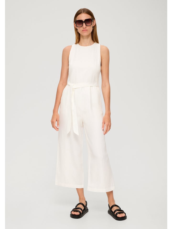 s.Oliver BLACK LABEL Overall 3/4 in Creme günstig kaufen