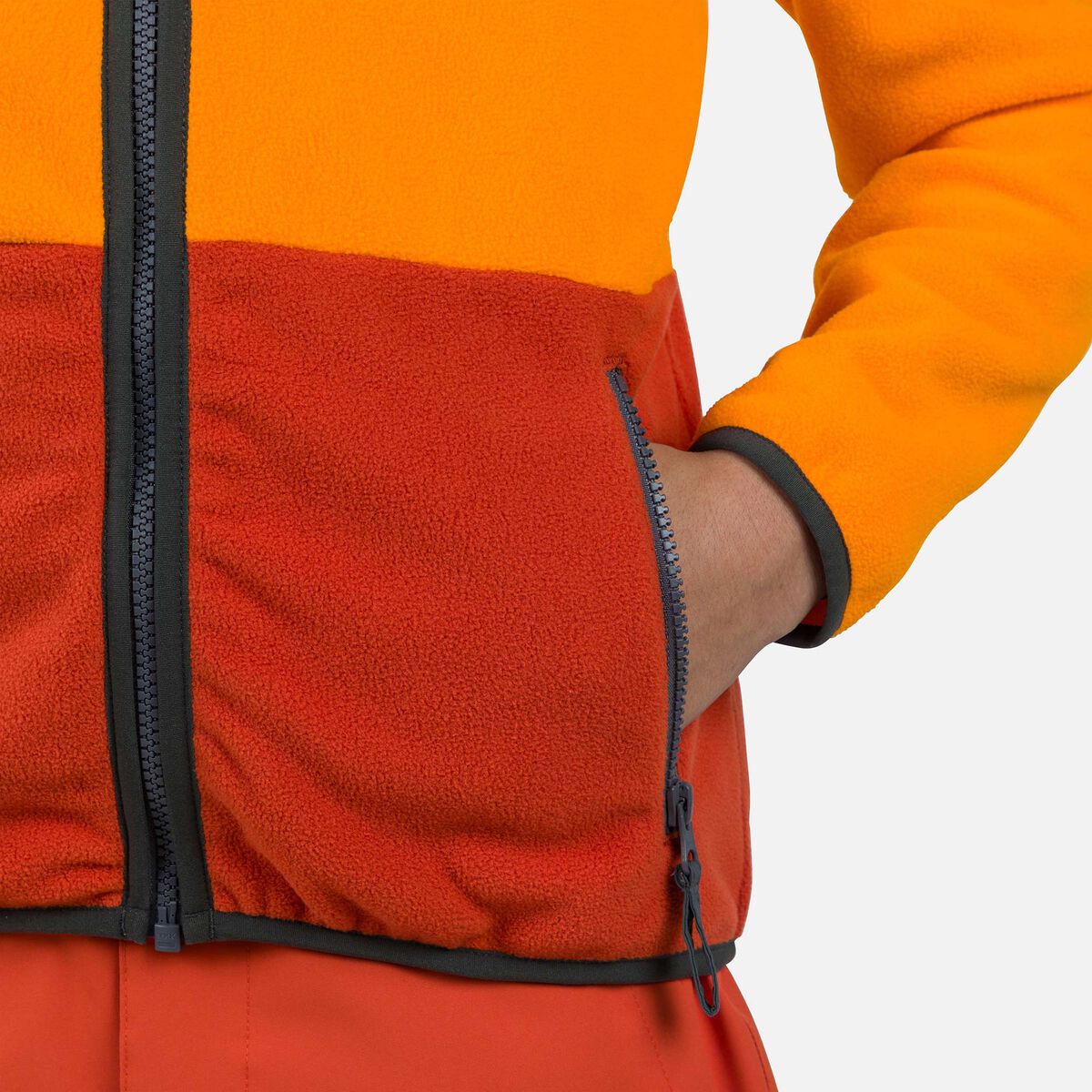 Junior-Fleecejacke mit durchgehendem Reißverschluss Strawpile