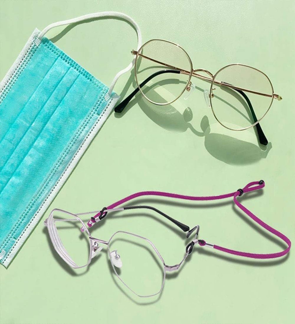 Ronner UG Brillenkette 3 Stück Brillenband aus Leder, Universal Brillenbänder Brillenkette