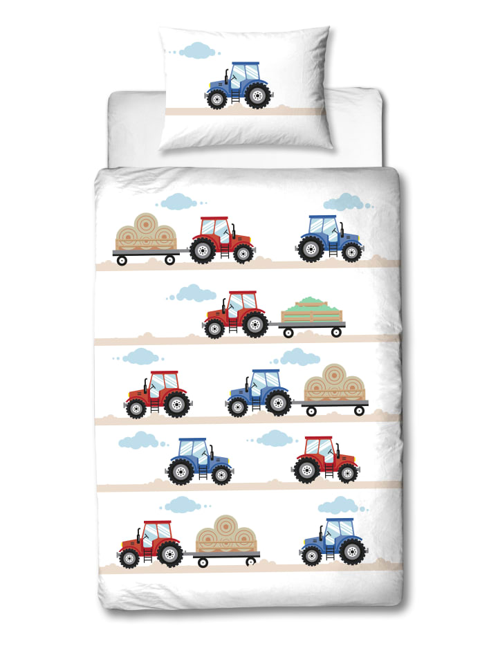 TRAUMHELDEN Baby Bettwäsche-Set Biber/Flanell 