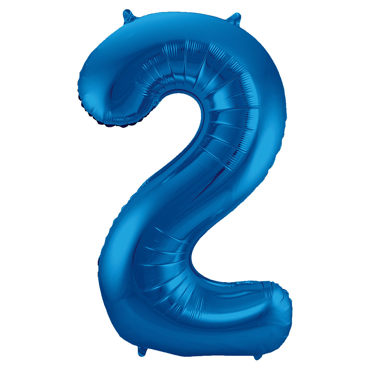 Folienballon blau Zahl 2, 86 cm
