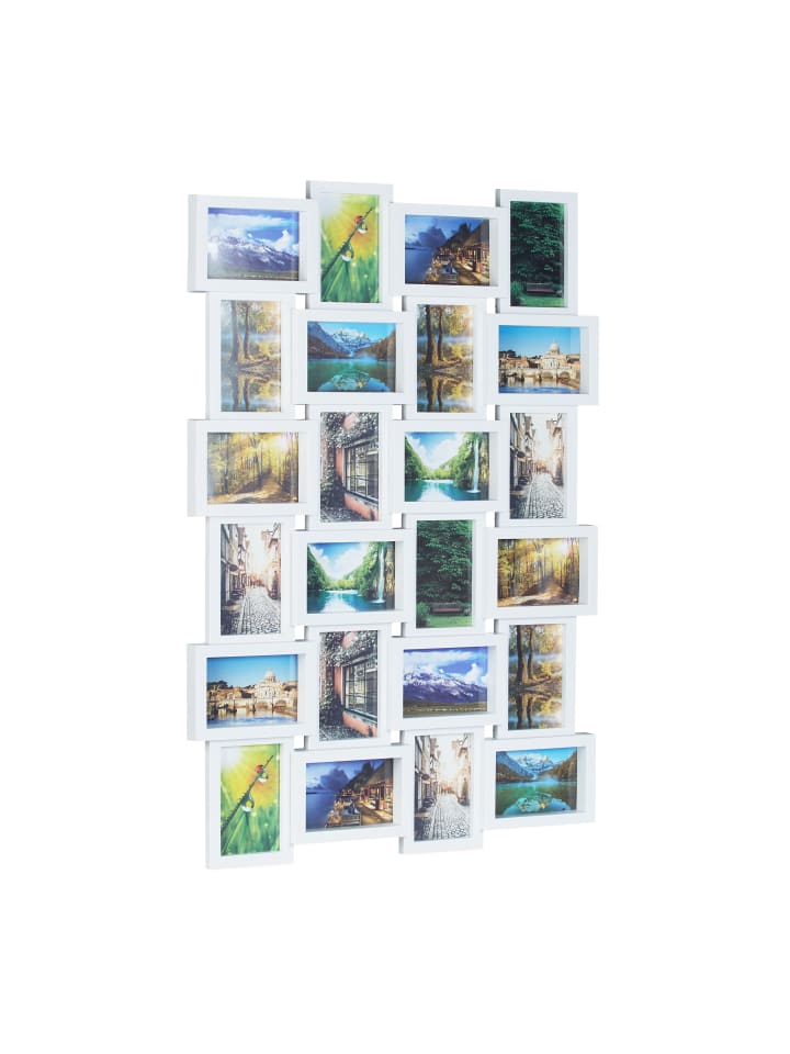 relaxdays Bilderrahmen in Weiß - (B)86 x (H)59 x (T)2,5 cm günstig kaufen onesize
