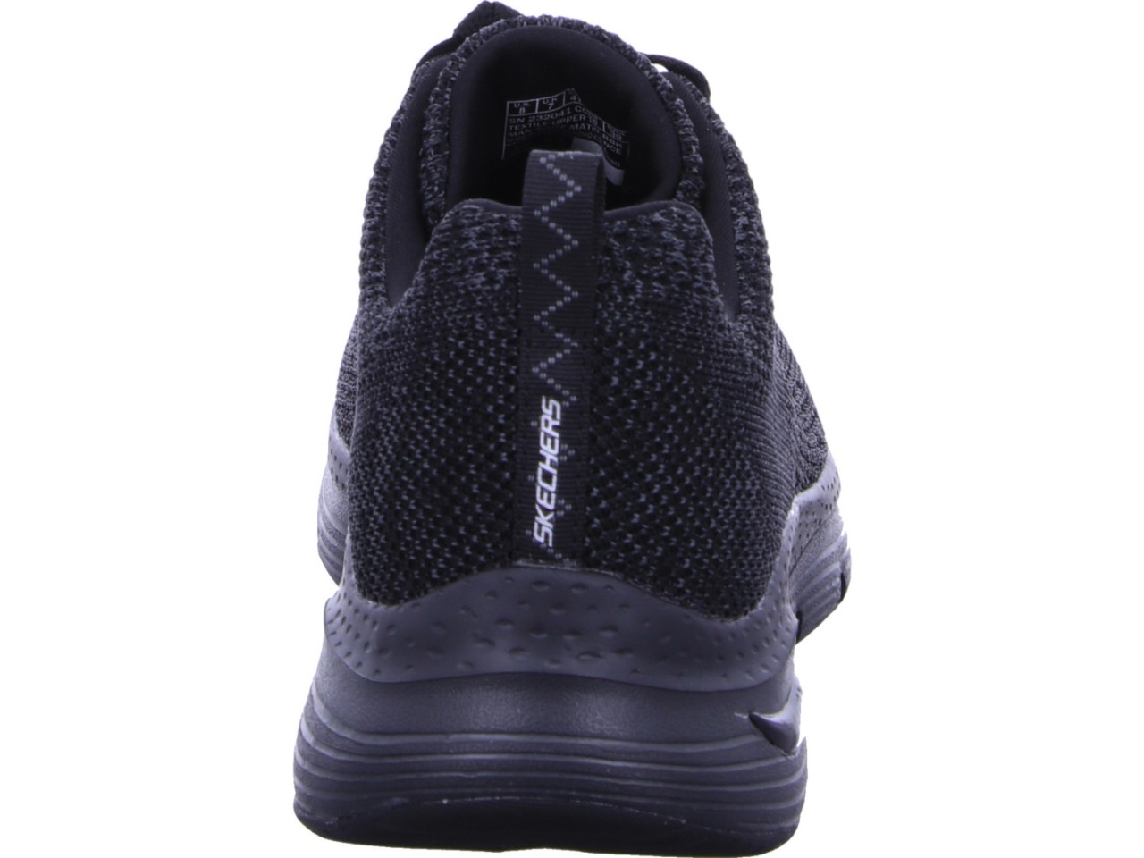 SKECHERS Freizeit Schnürer schwarz Große Sportschuhe für Herren. Entdecken