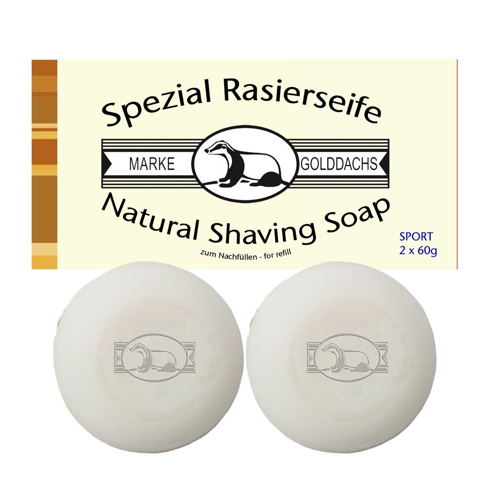Golddachs Rasierseife Sport 2 x 60 g