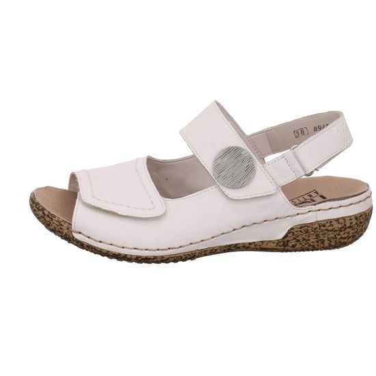 RIEKER Klassische Sandalen weiss Sandalette