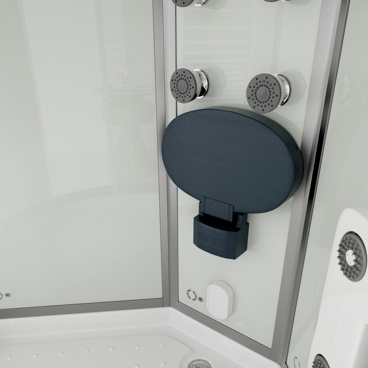 Home Deluxe Dampfdusche WHITE PEARL - 90 x 90 cm