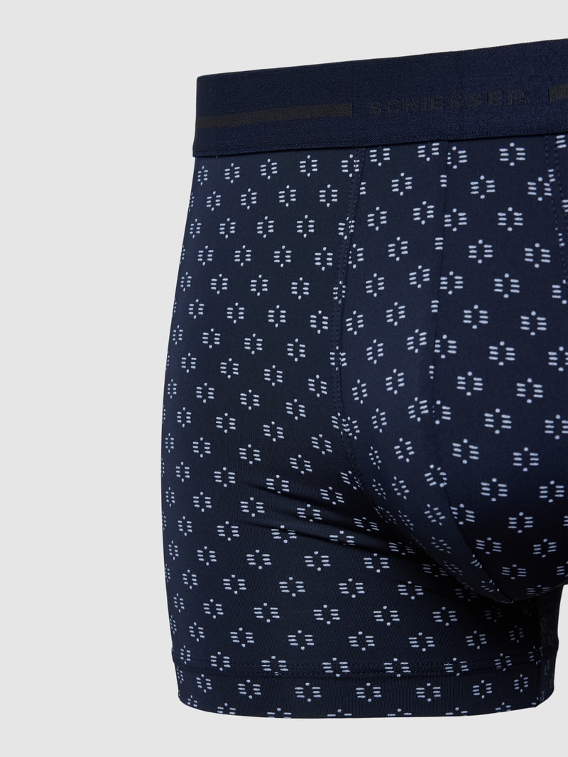Trunks mit Allover-Muster in dunkelblau