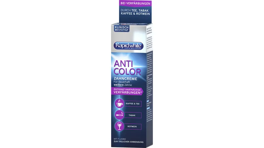 RAPID WHITE Anti-Color Zahncreme 75 ml