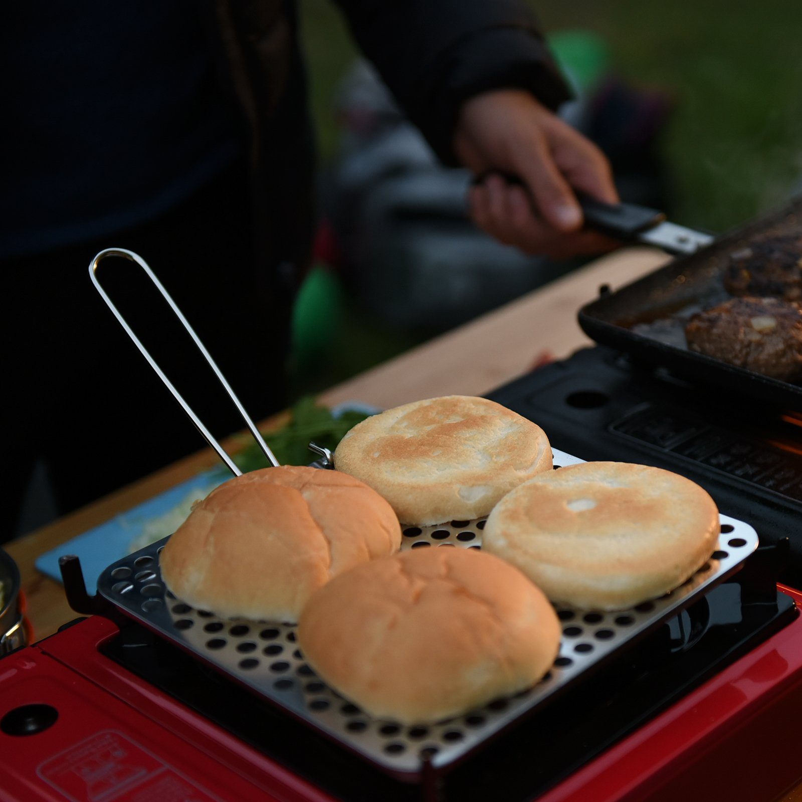 Bright Spark Gaskocher Camping & Outdoor Toaster Für Gas, Benzin Kocher Faltbar Edelstahl