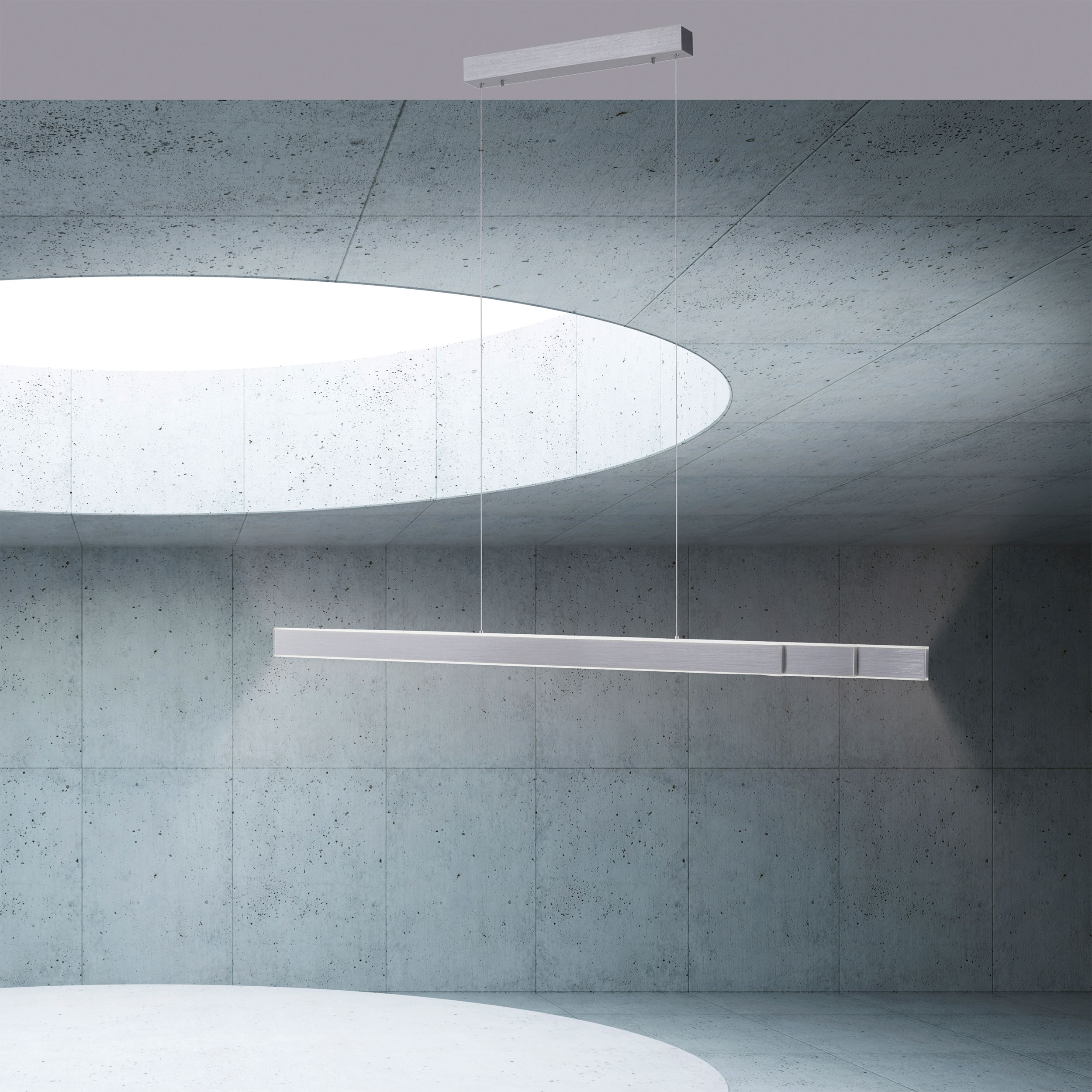 PURELED-Pendelleuchte 6flg