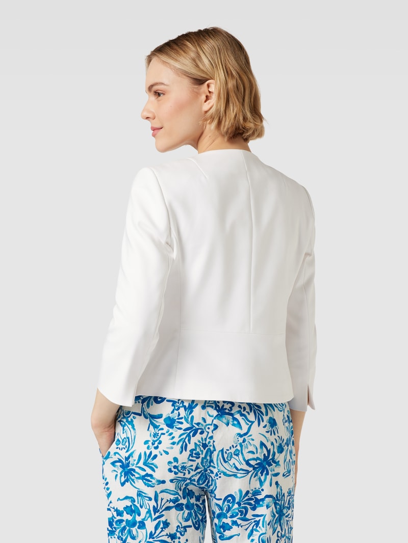Blazer mit Eingrifftaschen in weiß