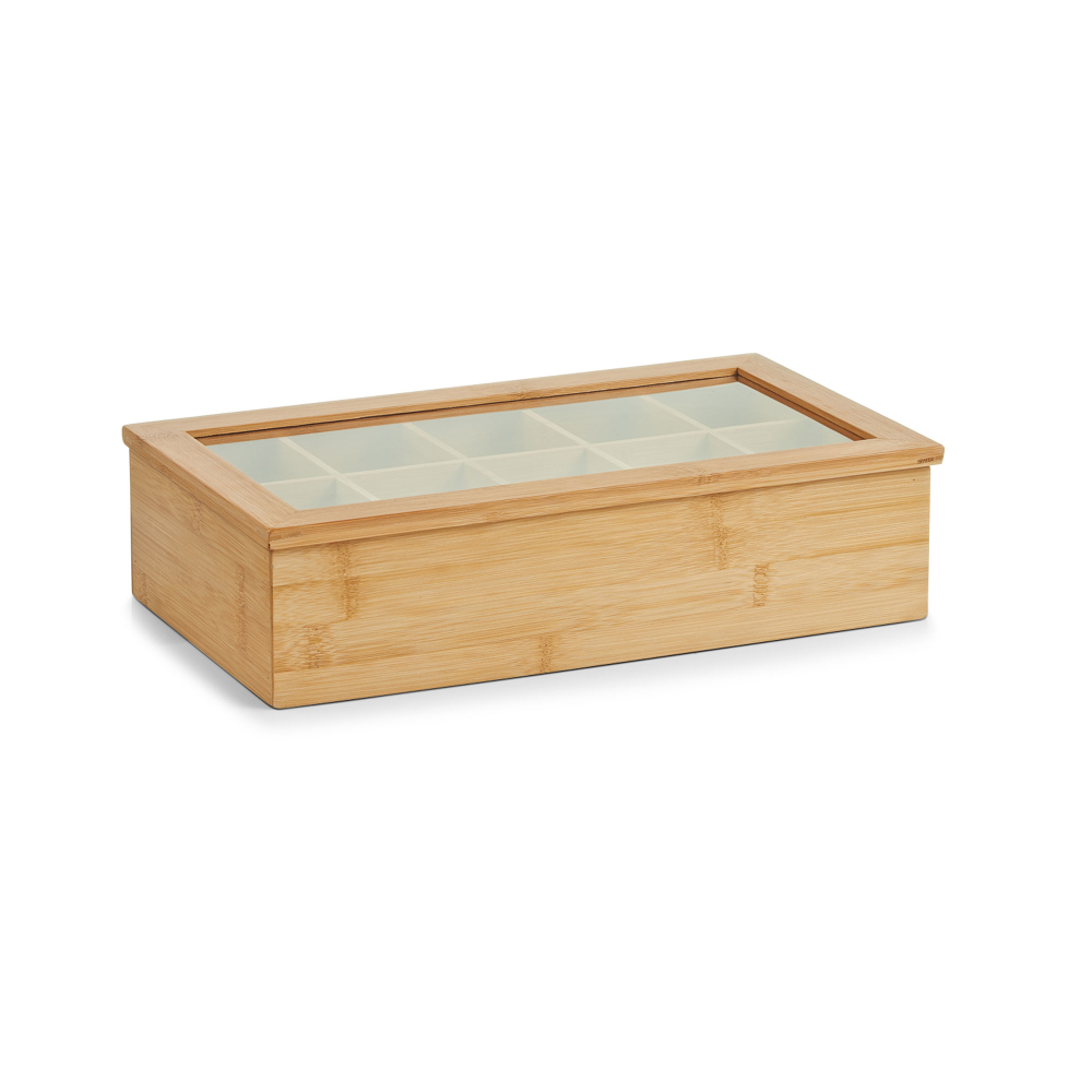 Teebeutelbox Bamboo natur