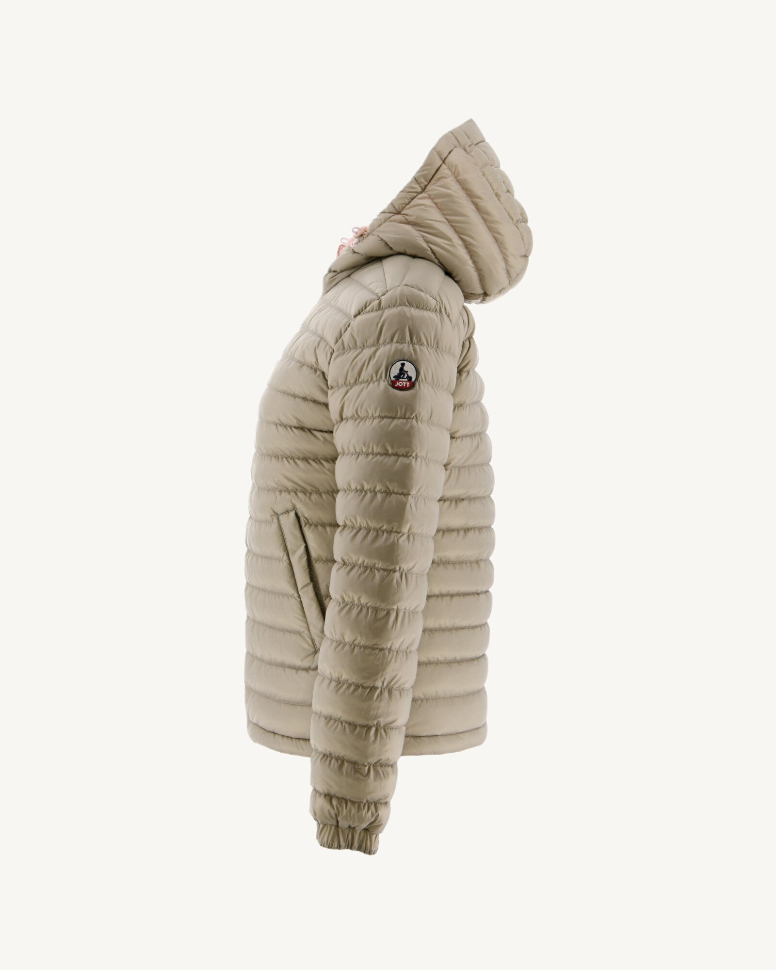 Doudoune réversible à capuche Rose clair/Beige Vienne