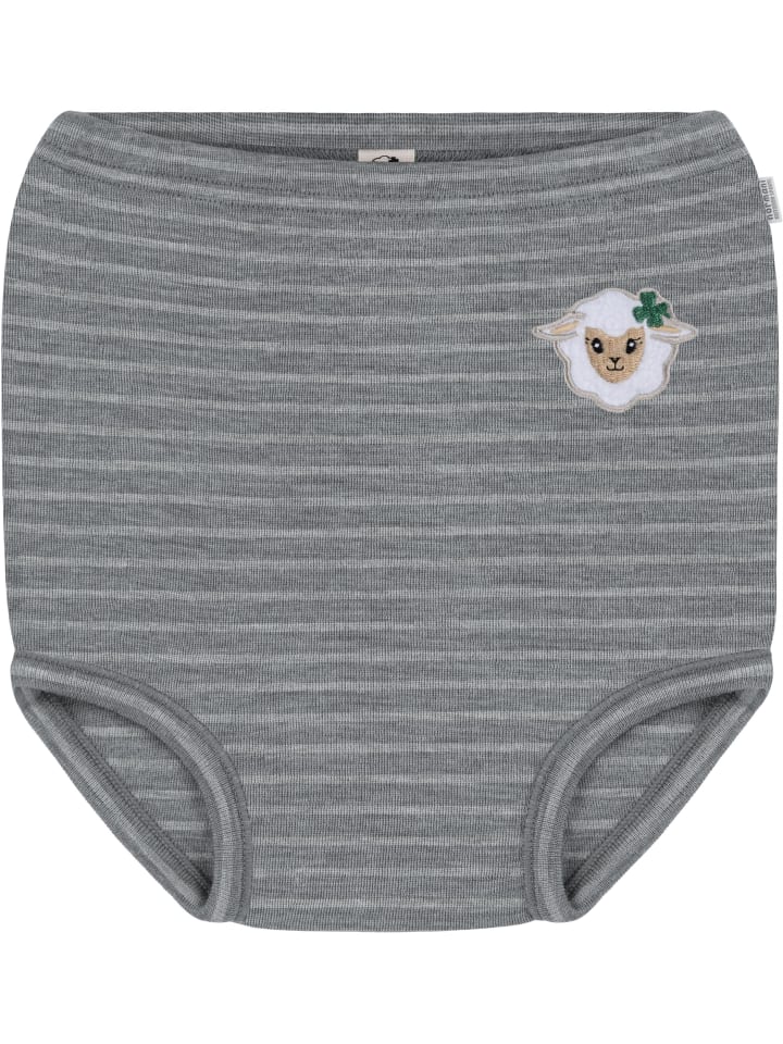 Normani Outdoor Sports Baby Merino Windelhose Tokoroa in Grau gestreift günstig kaufen