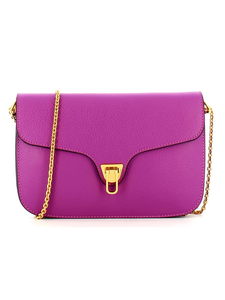 COCCINELLE Leder-Umhängetasche in Lila - (B)23,5 x (H)15 x (T)5 cm günstig kaufen onesize