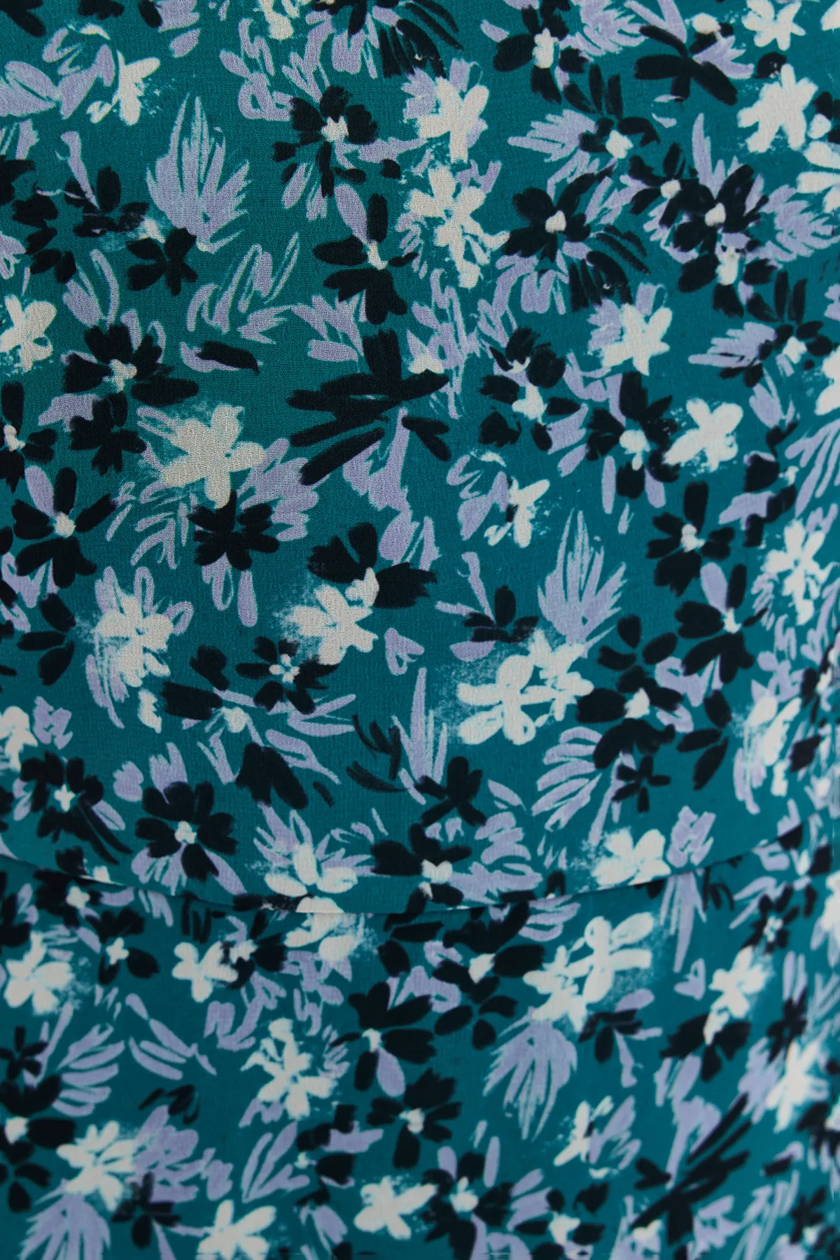 Trendyol Collection  Dunkelgrünes Mini-Rüschen-Webkleid TWOSS20EL0681
