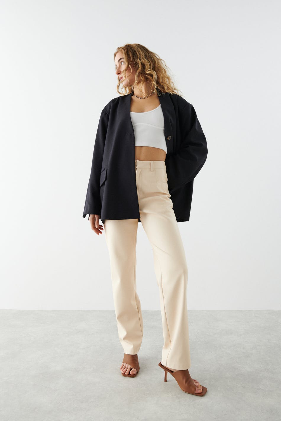 90s pu trend trousers