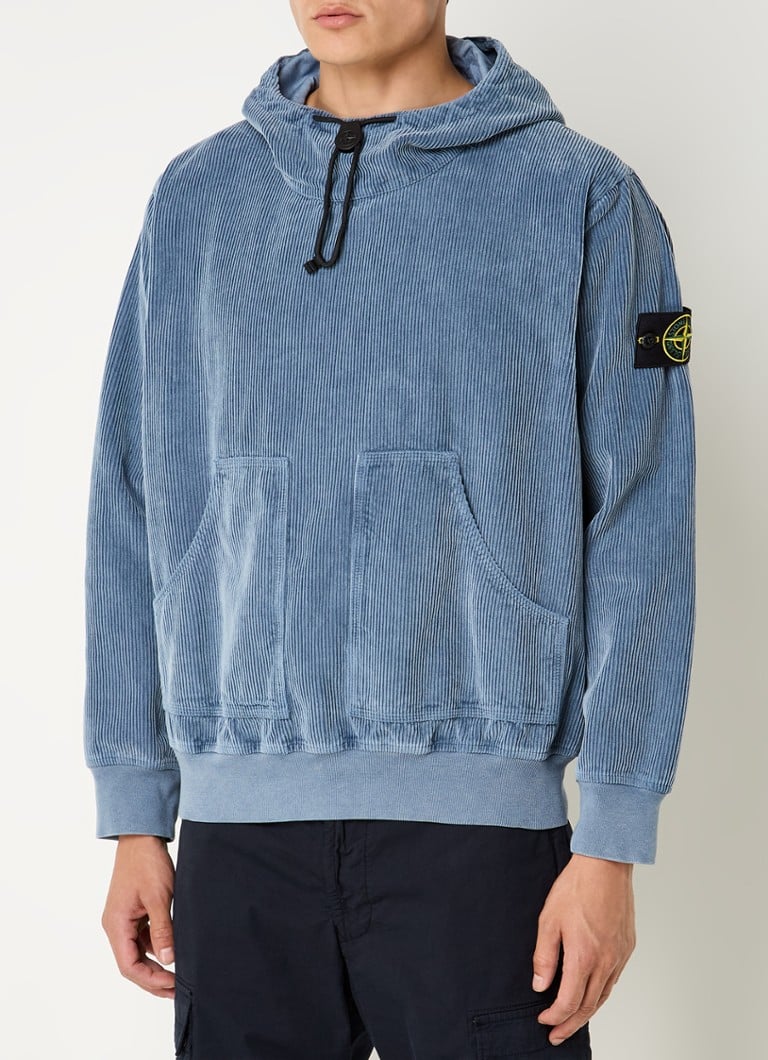 Hanorac Stone Island E5FC3 Corduroy cu logo