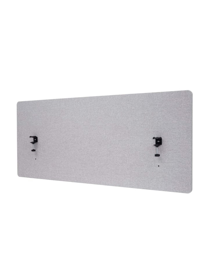 MCW Akustik-Tischtrennwand G75, 60x140cm grau günstig kaufen onesize
