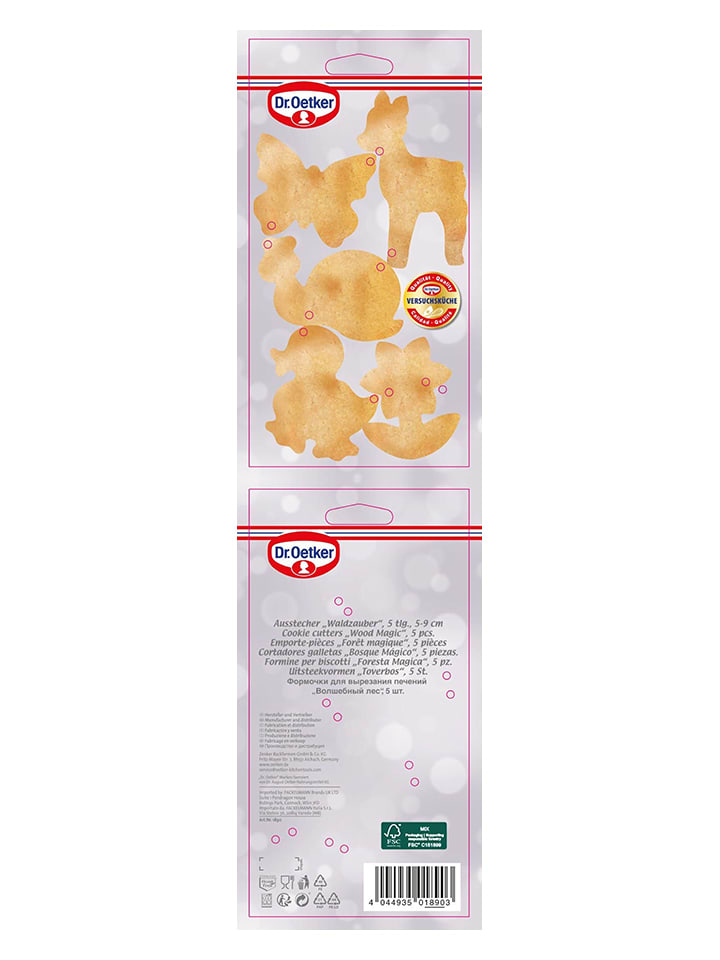 Dr. Oetker 5er-Set: Edelstahl-Ausstecher 