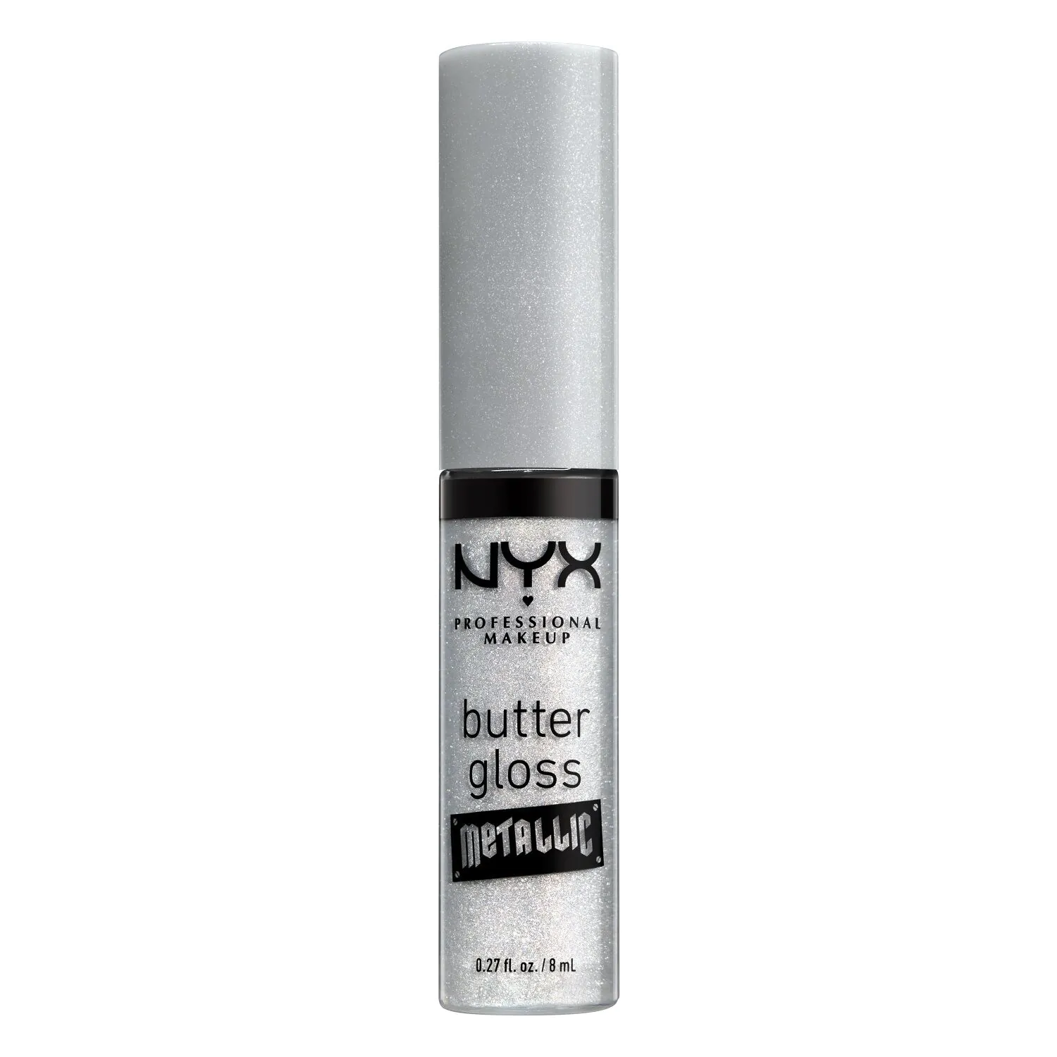 NYX sviesto blizgesio metalinis ledo lūpų blizgesys