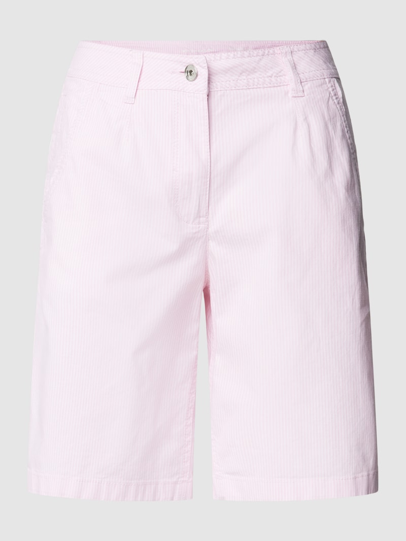 Bermudas mit französischen Eingrifftaschen in rosé