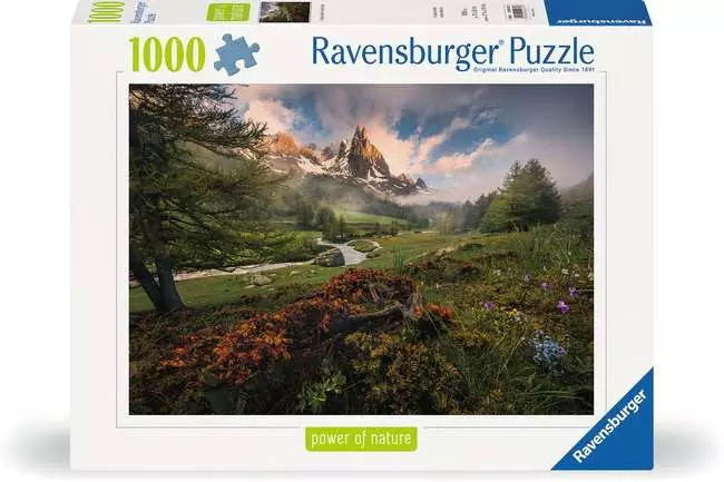 Puzzle 1000 Teile - Malerische Stimmung im Vallée de la Clarée, Französische Alpen