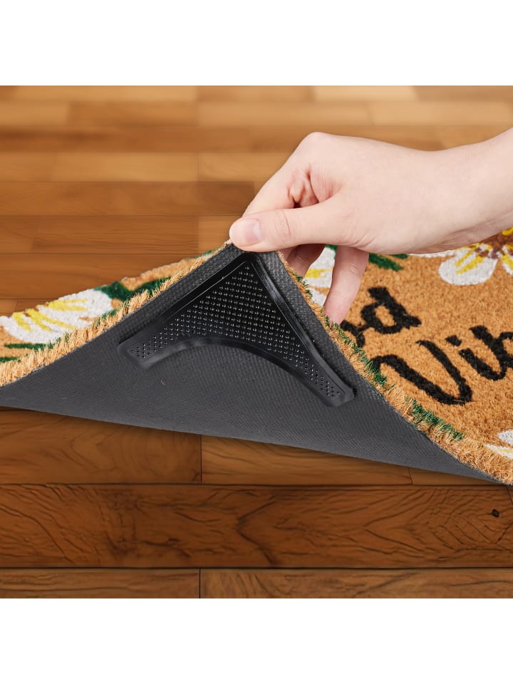relaxdays 24 x Teppich Antirutsch Pads in Schwarz günstig kaufen onesize