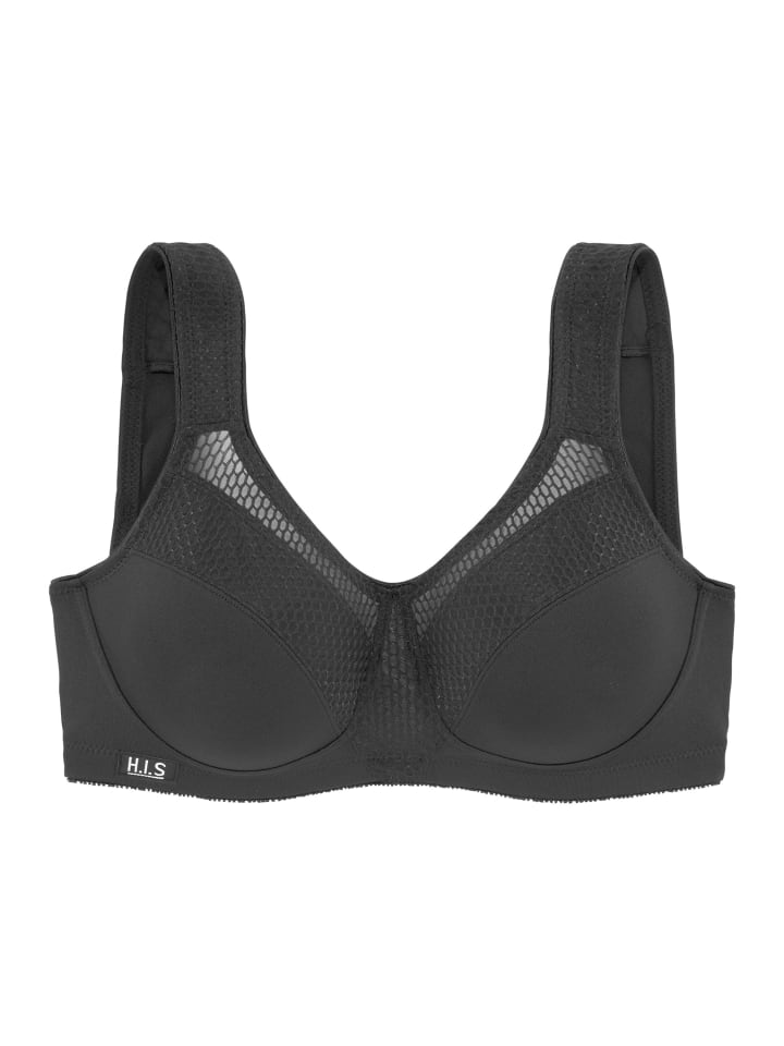 H.I.S Sport-BH in schwarz günstig kaufen