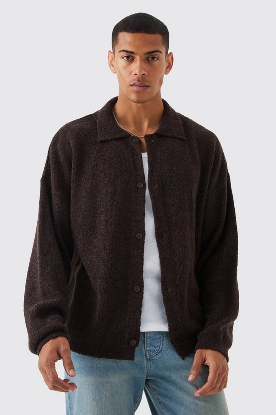 Kastiger Strick-Cardigan