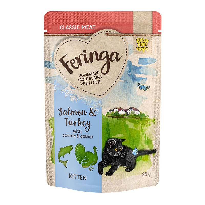 Feringa Classic Meat Menü Kitten Pouches 12 x 85 g