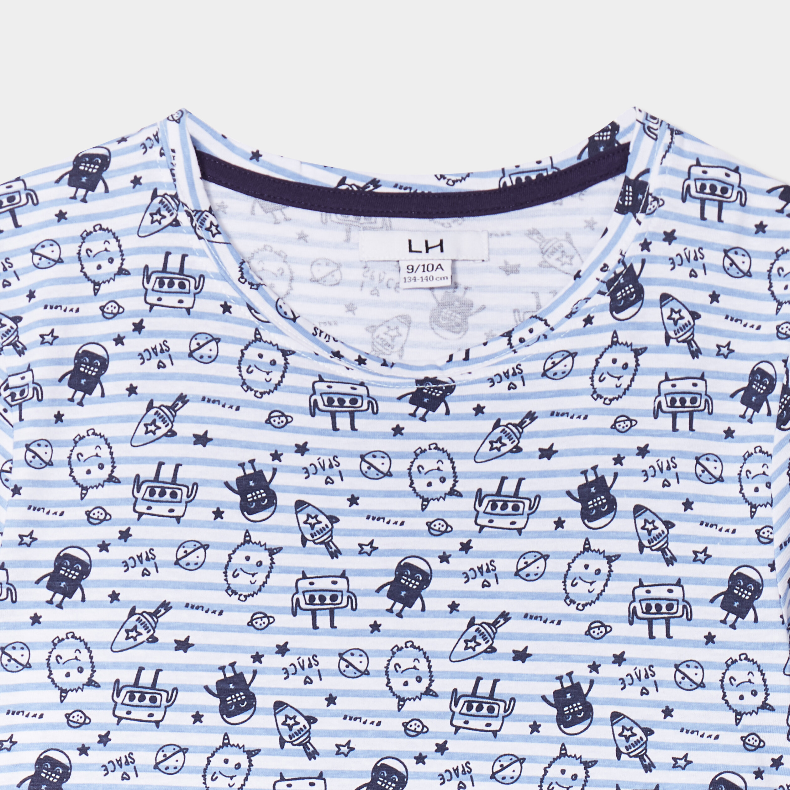Ensemble pyjama short coton blanc garçon | La Halle