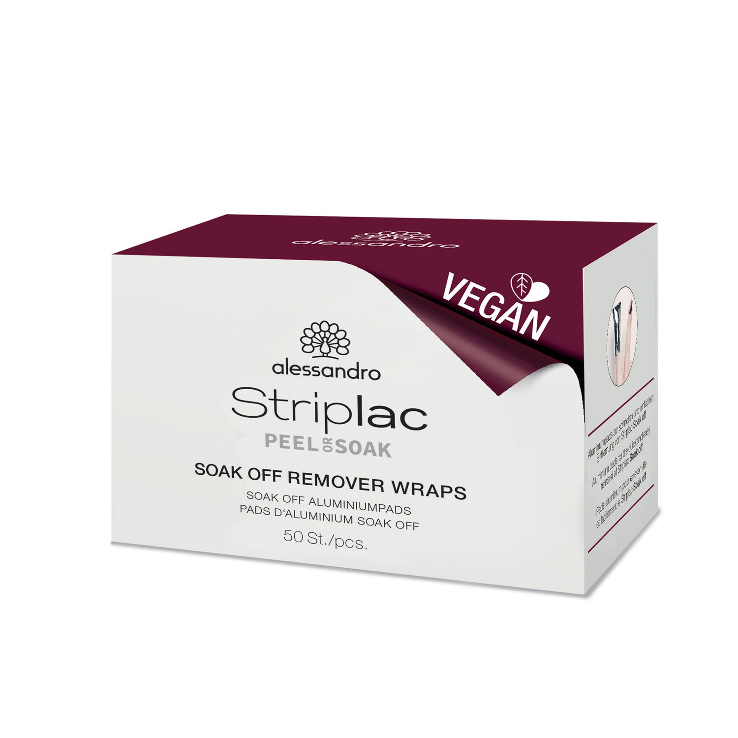 Alessandro Striplac Peel or Soak Soak Off Remover Wraps
