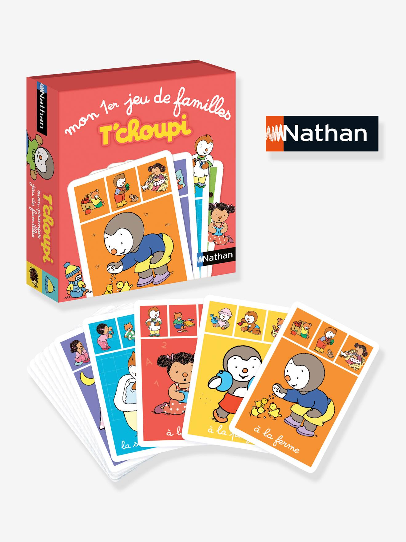 Mon premier jeu de familles T'choupi NATHAN rouge