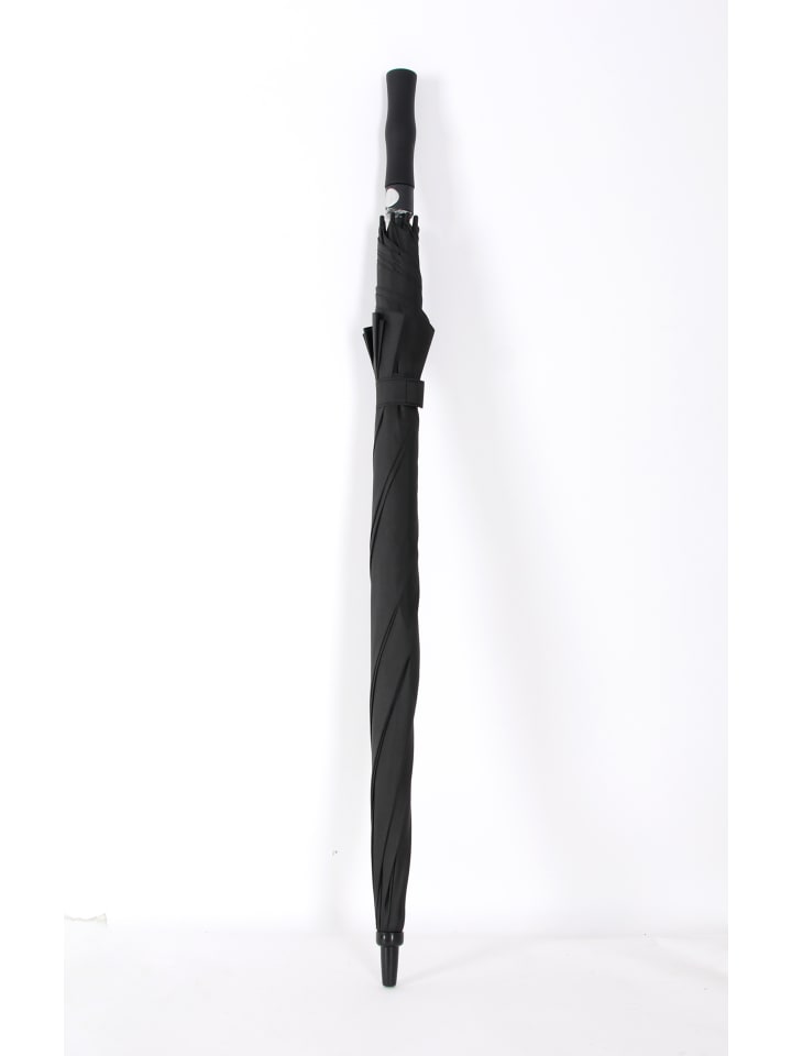 COFI 1453 Fiberglasstockschirm  ø130 cm Schwarz in Schwarz günstig kaufen 130 cm