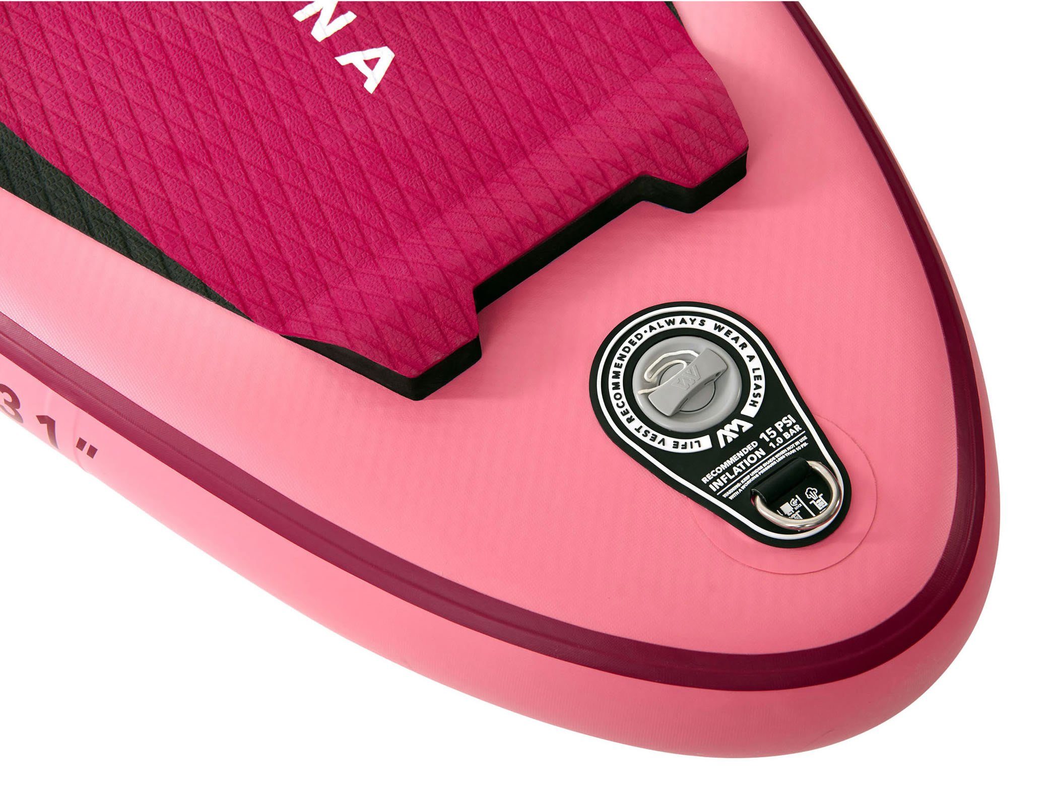 Aqua Marina Inflatable SUP-Board Coral Stand-Up, (Set, 7 tlg., mit Paddel, Pumpe und Transportrucksack)