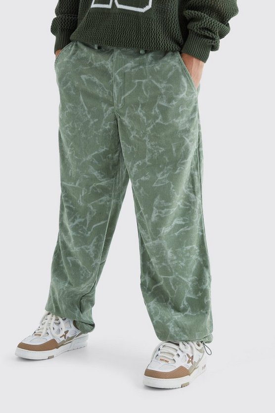 Lockere Batik Cord-Hose