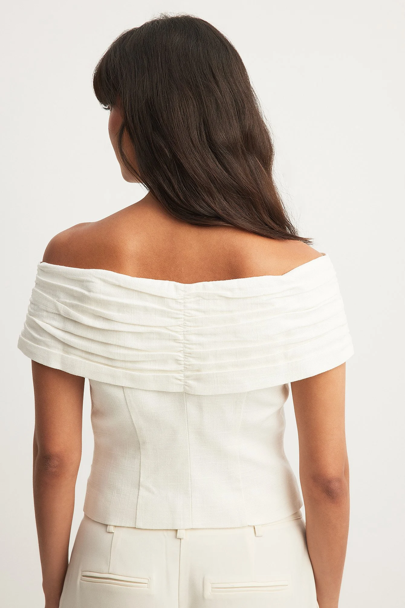 Off Shoulder Buttoned Top