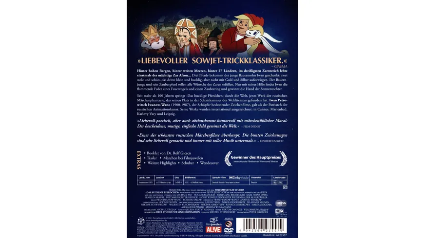 Das bucklige Pferdchen (1975) (Filmjuwelen / DEFA-Märchen)