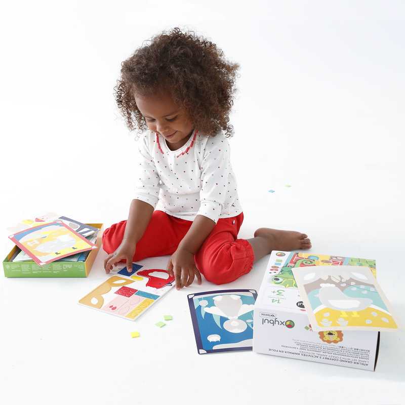 Atelier Grand coffret multi-activités animaux en folie Oxybul