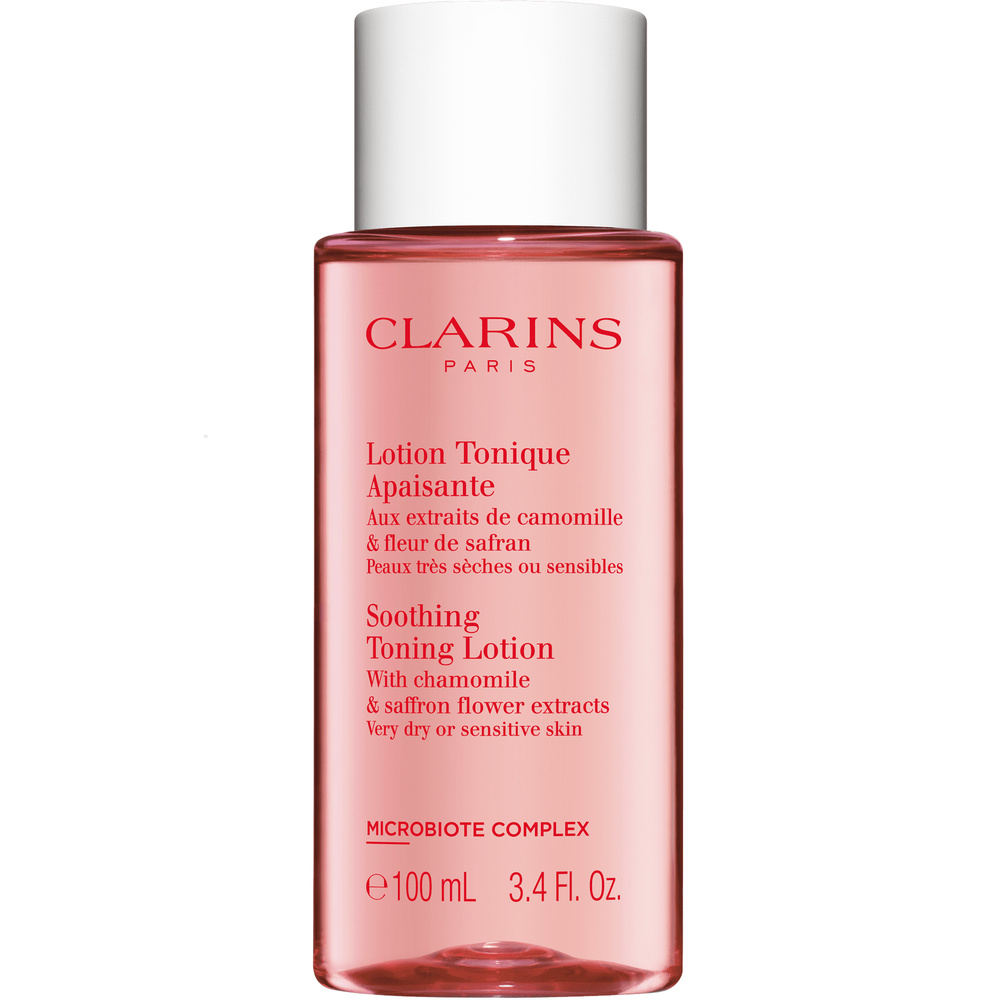 Clarins Lotion Tonique Apaisante  Aux extraits de camomille & fleur de safran Lotion tonique  peaux très sèches ou sensibles