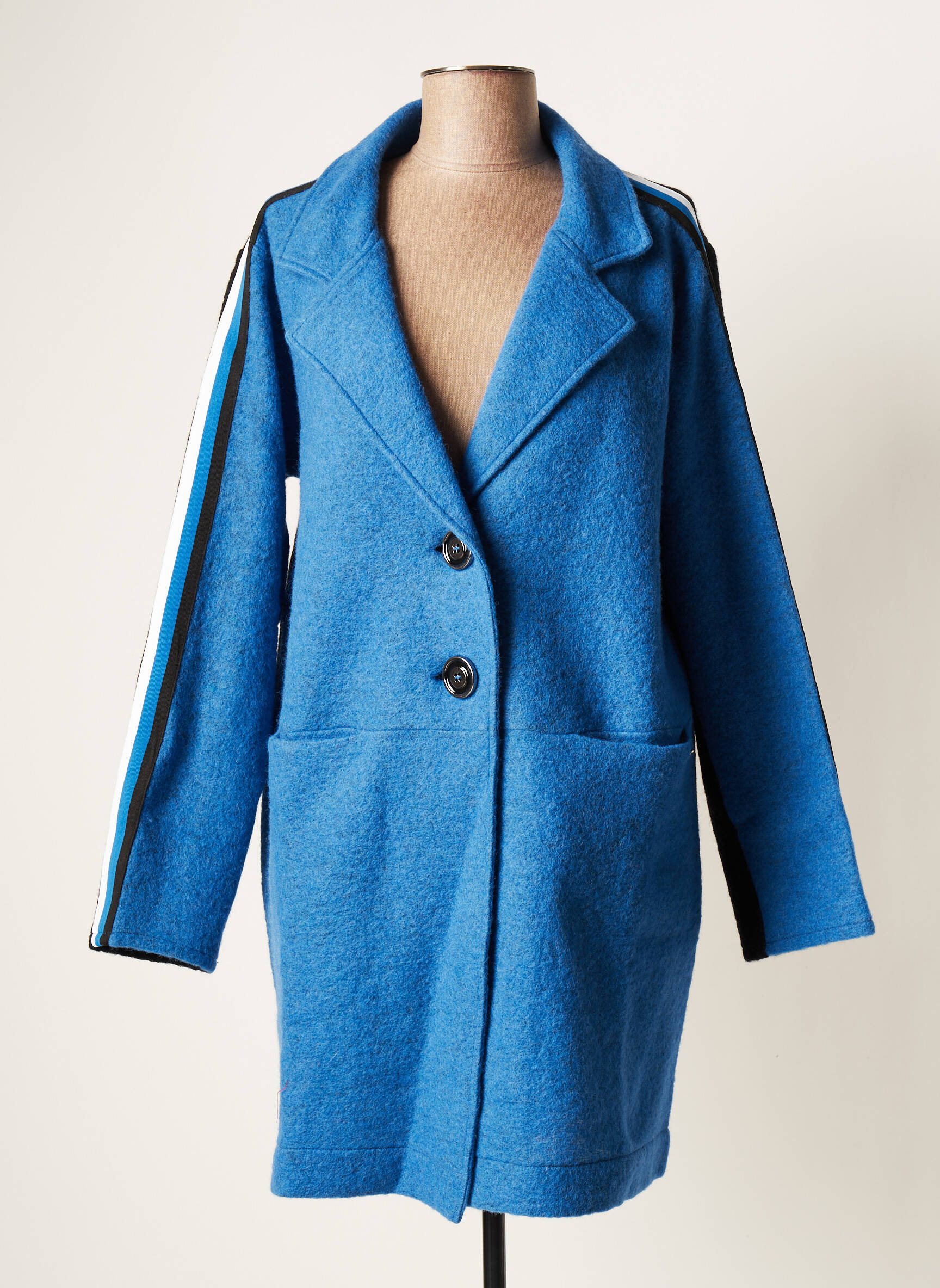 Maloka Manteaux Longs Femme couleur bleu