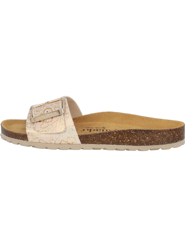 palado Pantoletten in beige gold günstig kaufen