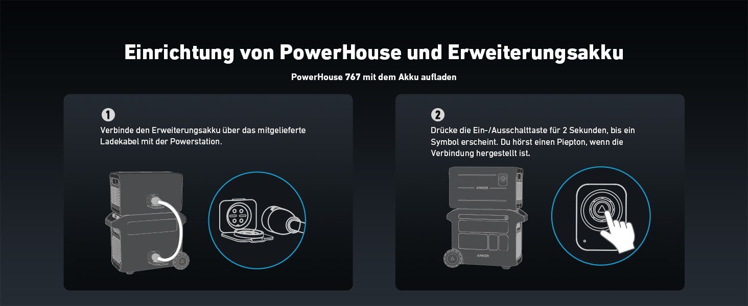 Anker Stromerzeuger 767 Powerstation, Solargenerator 2048Wh mit 2300W AC Ausgang, 2,30 in kW, (1-tlg), 6× längere Lebensdauer der LiFePO4 Batterie, GaNPrime PowerHouse