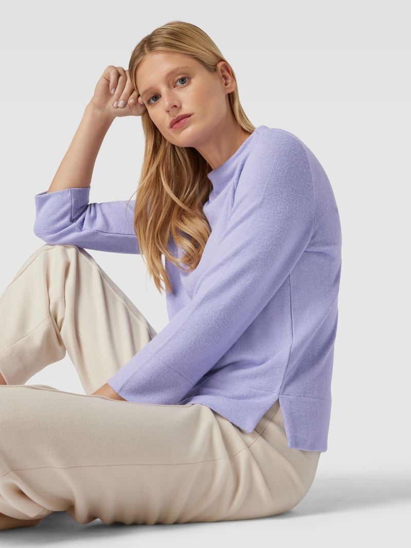 Longsleeve mit 3/4-Arm Modell 'Sergina' in flieder