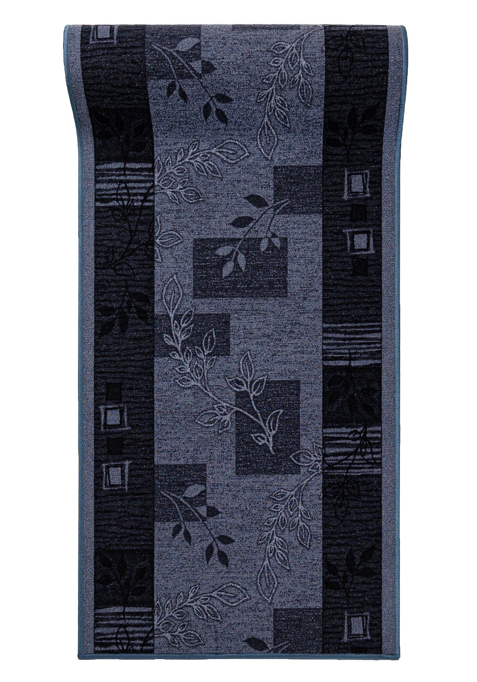 Läufer Läufer Teppichläufer Brücke - Vorzimmer Küche - Grau, Mazovia, 67 x 550 cm, Kurzflor, Rutschfest, Meterware, Verschiedene Größen