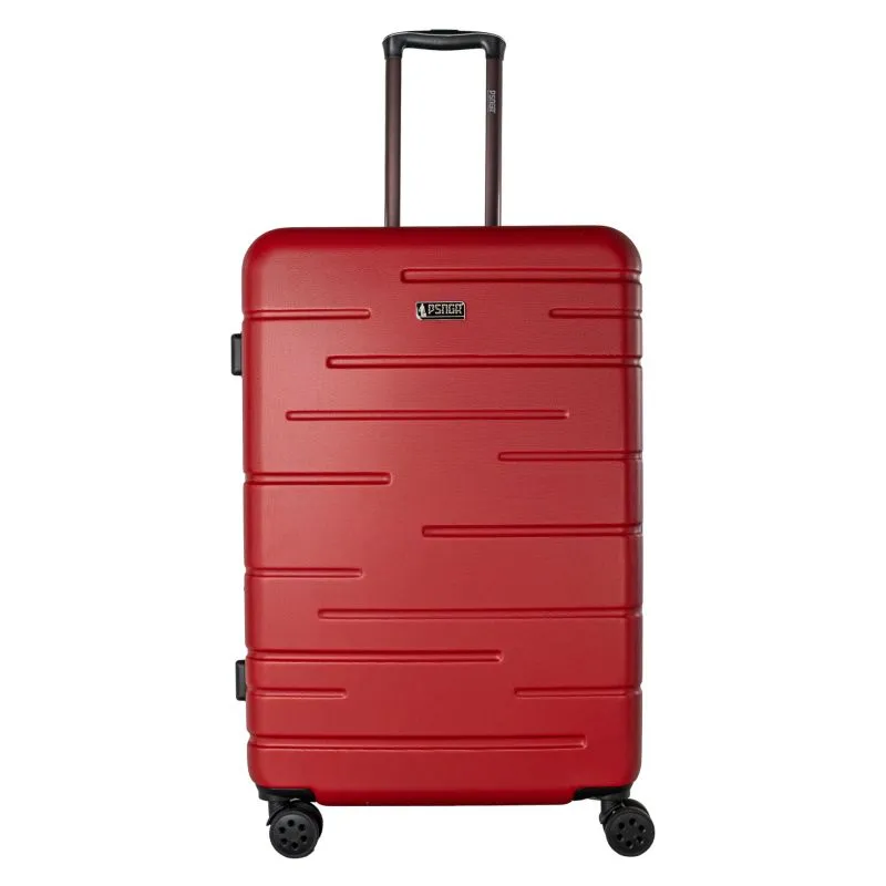 PSNGR Stripes Trolley L (76 cm) Erweiterbar- DK Red