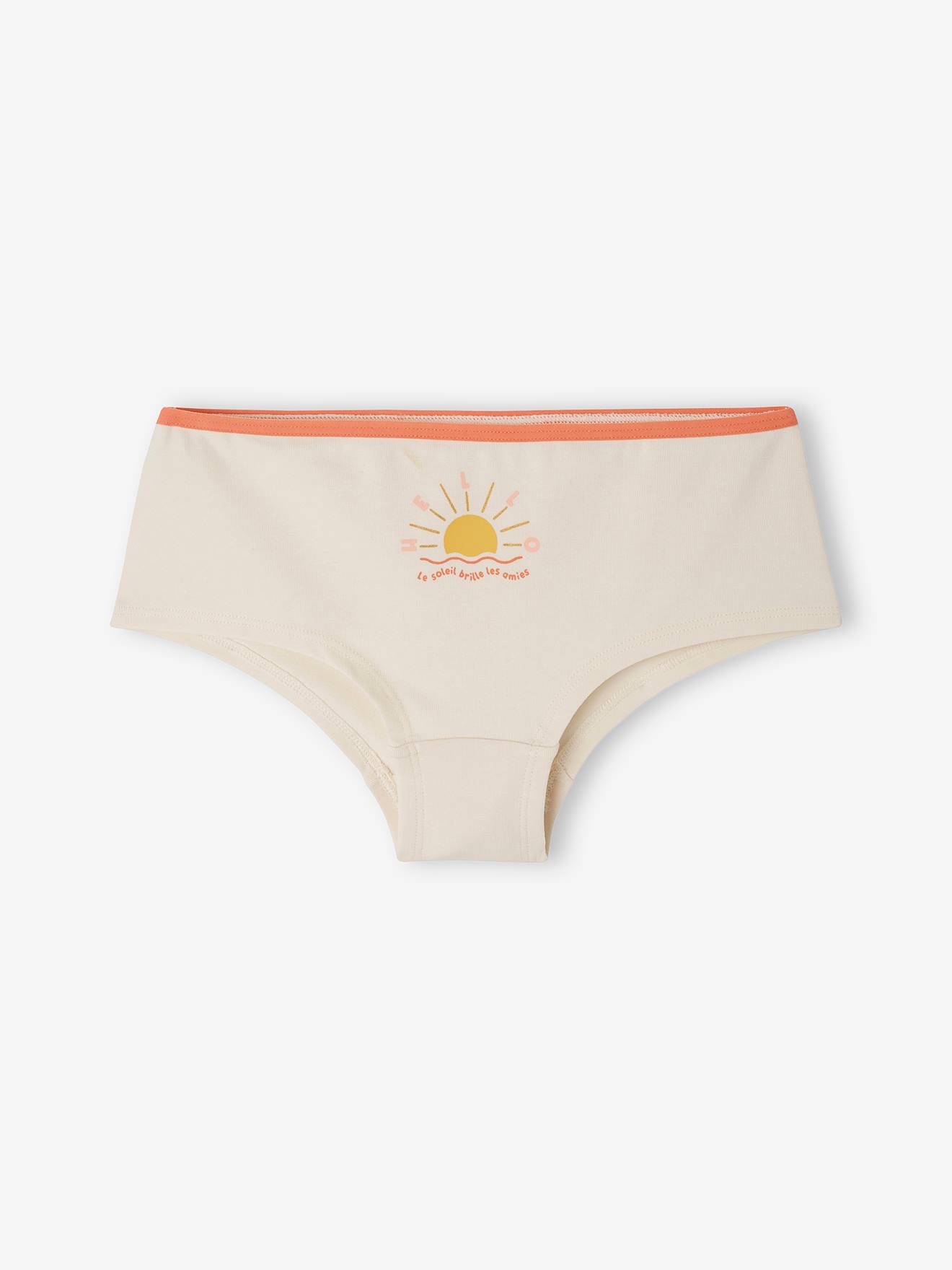 Vertbaudet 5er-Pack Mädchen Shortys mit Bio-Baumwolle - pfirsich